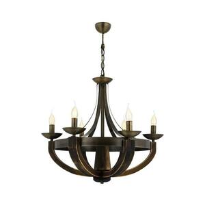 Láncos csillár KOBE 6xE14/40W/230V barna 301AUR1116 kép