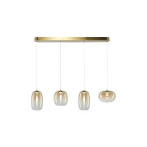 LED Csillár zsinóron VASO LED/15W/230V arany/füstös ML1408 kép