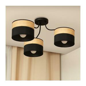 Felületre szerelhető csillár ALBA 3xE27/15W/230V, átmérő 66 cm, fekete/barna P kép