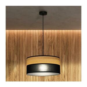 ALBA zsinóros függeszték 1xE27/15W/230V, átm. 40 cm, fekete/barna W kép