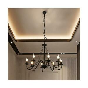 MALBO láncos csillár 8xE14/10W/230V fekete W kép