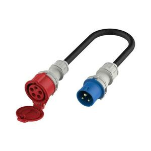 Elektromos autókhoz készült CEE 16A adapter (kék, egyfázisú) CEE 16A csatlakozáshoz EV_A11C35MC kép