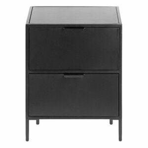 Fekete acél éjjeliszekrény Shantay – Kave Home kép
