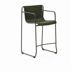 Zöld fém kerti bárszék Maurina – Kave Home kép