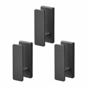 Fekete fali fém akasztó szett 3 db-os Tower – YAMAZAKI kép
