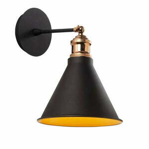 Fekete-aranyszínű fali lámpa ø 20 cm Tramino – Opviq lights kép