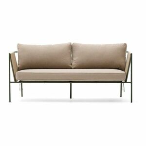 Zöld-bézs kárpitozott kerti kanapé Zivia – Kave Home kép