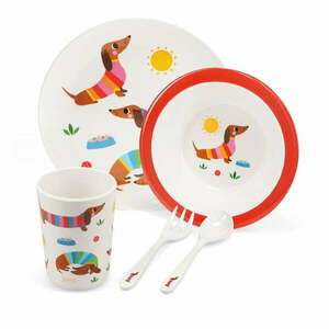 Gyerek étkészlet 5 db-os Sunny Sausage Dog – Rex London kép