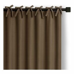 Barna dimout (részleges sötétítő) függöny 140x250 cm Carli Tie – Restilo kép