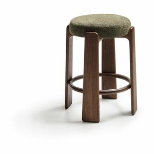 Zöld-sötét natúr színű kőrisfa bárszék (ülésmagasság 65 cm) Granite – Kave Home kép