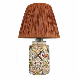 Terrakotta színű asztali lámpa papír zsinór búrával (magasság 40 cm) Alev – Opviq lights kép