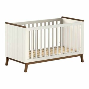 Bézs borovi fenyő babaágy levehető oldallal-állítható magassággal 70x140 cm Sezane – Vipack kép