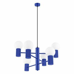 Kék függőlámpa üveg búrával Orbital – Sollux kép