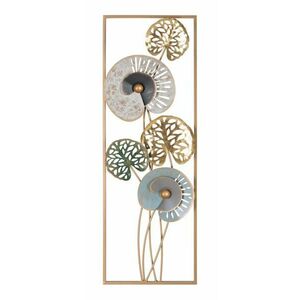 Fali dekoráció, stlilizált levelek, antracit, fekete, arany - PUCETTE - Butopêa kép