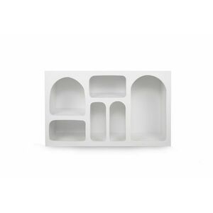 Komód, fehér, polcos - CHAPPELLE - Butopêa kép