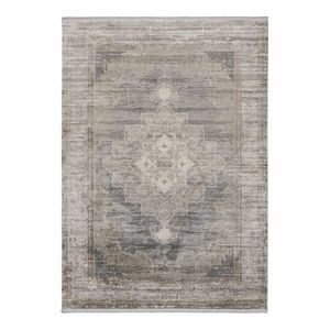 Szőnyeg, kopott mintás, szürke, viszkóz - akril, 120x170 cm - LUNE D'OR - Butopêa kép