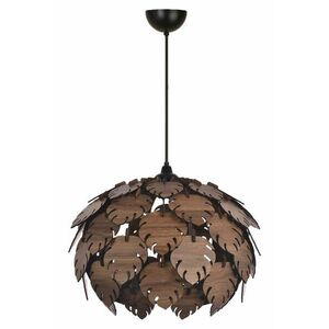 Csillár, fa, levél alakzatú részekből, barna - Butopêa kép