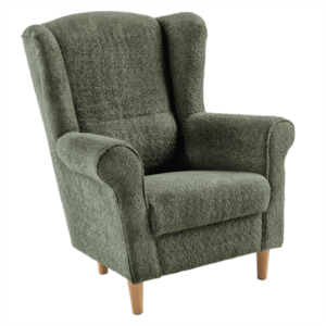 Füles fotel, zöld szövet Coral, CHARLOT kép