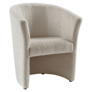 Klub fotel, tejszínes Coral anyag, CUBA kép