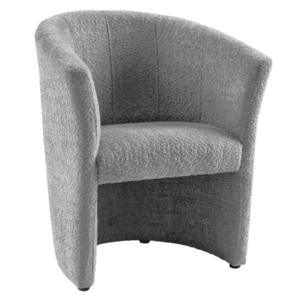 Klub fotel, szürke Coral anyag, CUBA kép