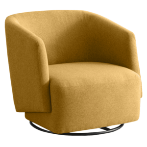 Dizájner forgószék, sárga, RODON kép