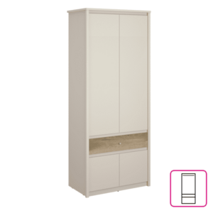 Szekrény, kasmír/evoke tölgy, KAROS 4D1S kép