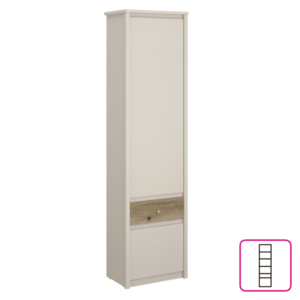 Polcos szekrény, kasmír/evoke tölgy, KAROS 2D1S kép