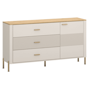 Komód, kasmír/kő tölgy, RUNOL 1D3S kép