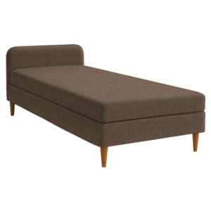 Ágy, 110x200, molitán, barna, BRUNY kép