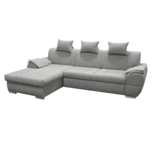 Sarokülőgarnitúra, szürke, bal oldali, FLOSY ROH kép