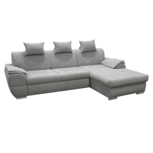 Sarokülőgarnitúra, szürke, jobb oldali, FLOSY ROH kép