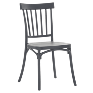 Rakásolható szék, sötétszürke, SAZEN NEW kép