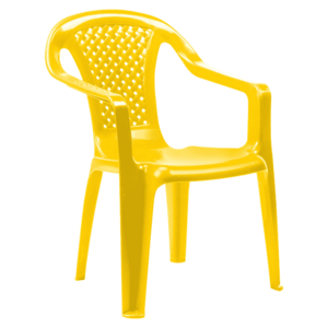 Kerti gyerekszék, rakásolható, sárga, KAMLA kép