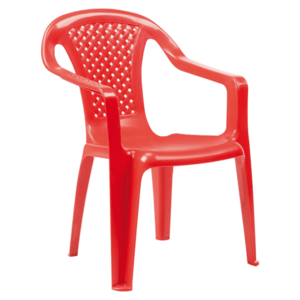 Kerti gyerekszék, rakásolható, piros, KAMLA kép