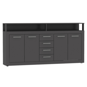 Kombinált komód, grafit, LUNYSA kép