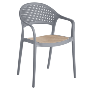 Rakásolható szék, szürke/bézs, LADIS kép