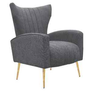 Relaxfotel, szürke Velvet szövet, BARET kép