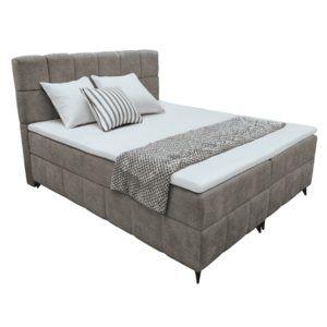 Boxspring ágy, 160x200, barnásszürke taupe, ALMA kép
