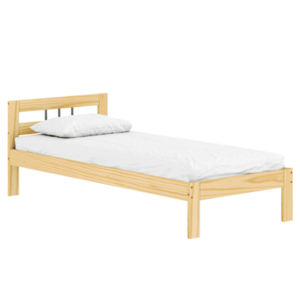 Ágy ráccsal, természetes, fenyőfa, 90x200, JONA NEW kép