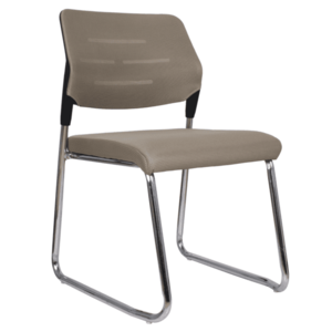 Tárgyalószék, világosbarna/króm, KLEDI kép