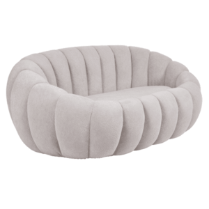 Luxus 2 személyes kanapé, világosszürke, TEKVIO kép