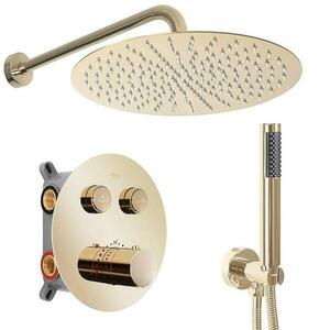 Zuhanyszett Rea rejtett termosztátos LUNGO arany + BOX kép