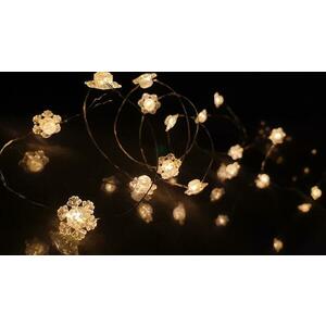 Karácsonyi fények LED 20l druciki sniezynki + gwiazdki na baterie kép