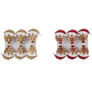 Dekoratív gemkapcsok 4, 5cm 6fdb mix kép