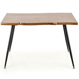 Asztal Larson 120x80 Mdf/Acél – Tölgy Természetes/Fekete kép