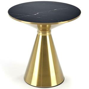 Dohányzóasztal Tribeca fekete márvány/arany 50 kép