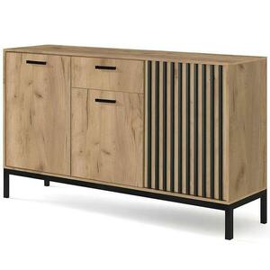 Komód Lamino KM-1 tölgy craft/fekete kép