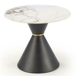 Dohányzóasztal Goretti S fehér márvány/fekete kép