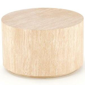 Dohányzóasztal Travertino kerek travertin kép