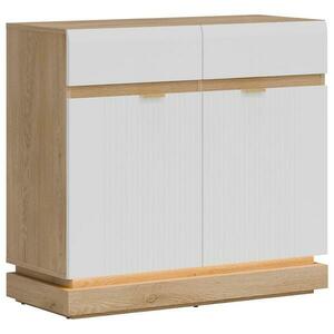 Komód Milton ML02 tölgy crem torro fehér kép